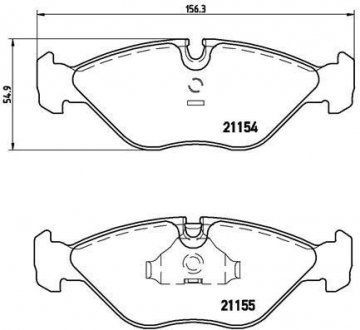 Гальмівні колодки, дискове гальмо (набір) BREMBO P71005