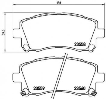 KLOCKI HAMULCOWE XTRA PRZOD BREMBO P78010X