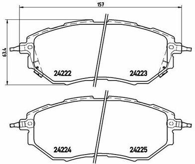 Тормозные колодки, тюнинг BREMBO P 78 017X