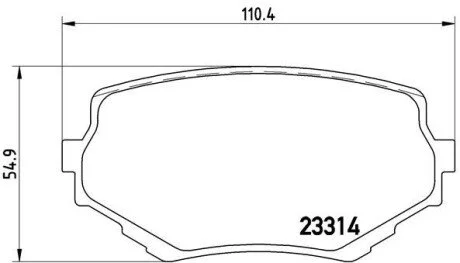 Комплект тормозных колодок, дисковый тормоз BREMBO P79 009