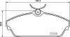 Комплект гальмівних колодок передн , TATA INDICA, LOADBETA, SAFARI, SIERRA, TELCOLINE, XENON 1.4-3.0D 08.94- P82003