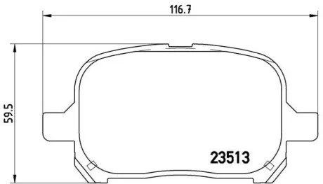 Гальмiвнi колодки к-кт. BREMBO P83 040