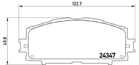Колодки тормозные дисковые передние BREMBO P83086