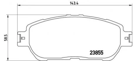 Тормозные колодки BREMBO P83 105