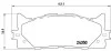 Klocki ham. Xtra DAIHATSU ALTIS Saloon 05/12-> / LEXUS ES (_V4_) 03/06-12/12 BREMBO P83117X (фото 1)