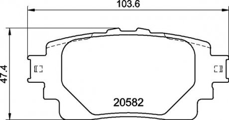 Колодки гальмівні дискові (комплект 4 шт) BREMBO P83174