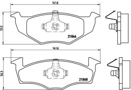 Тормозные колодки дисковые BREMBO P85 030