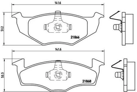 Гальмiвнi колодки дисковi BREMBO P 85 031
