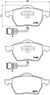 Гальмівні колодки дискові BREMBO P85 040