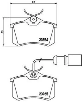Гальмівні колодки дискові BREMBO P85058