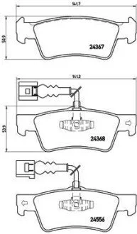 Гальмiвнi колодки к-кт. BREMBO P85 068