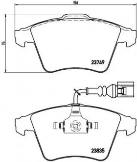 Тормозные колодки BREMBO P85 090