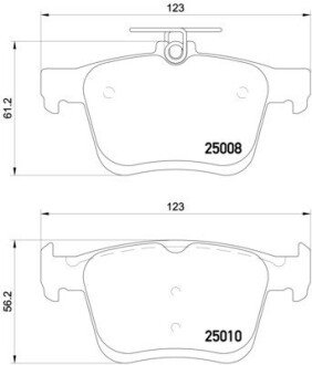 KLOCKI HAMULC. VW E-GOLF VII 14-21 TYŁ BREMBO P85125E