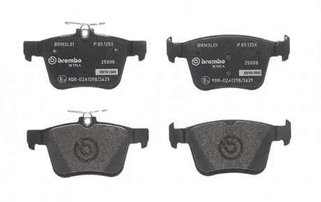 Тормозные колодки, тюнинг BREMBO P 85 125X