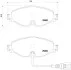 Klocki ham. AUDI A3 Sportback (8VA, 8VF) 09/12-10/20 / AUDI A3 Sportback BREMBO P85126E (фото 1)