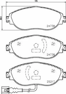 Тормозные колодки BREMBO P85 144