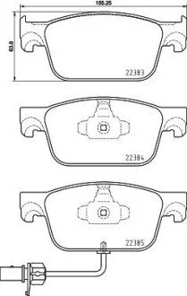 Комплект тормозных колодок BREMBO P85 153