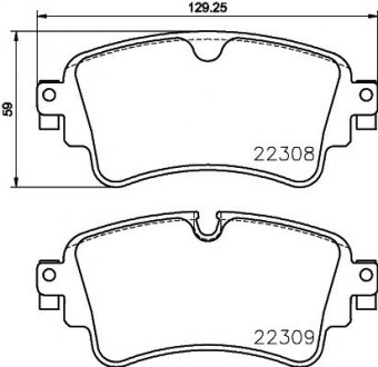 Колодки гальмівні (задні) Audi A4/A5/Q5/Q7 2.0 TFSI/TDI/3.0 TDI 15- BREMBO P85154X (фото 1)