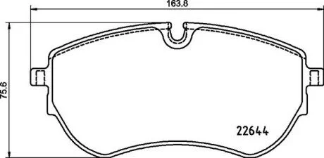 Klocki ham. AMAROK.. BREMBO P85173