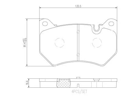 Гальмівні колодки дискові BREMBO P85177