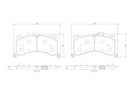 Klocki ham. AUDI E-TRON (GEN) 09/18-> / AUDI E-TRON Sportback (GEA) 09/1 BREMBO P85183