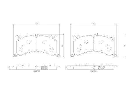 Klocki ham. AUDI E-TRON (GEN) 09/18-> / AUDI E-TRON Sportback (GEA) 09/1 BREMBO P85183