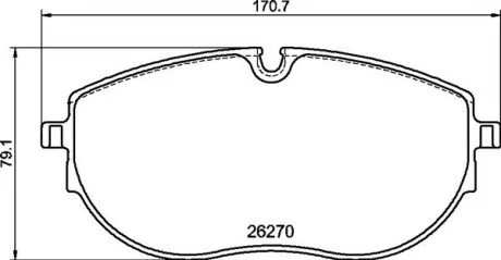 Klocki ham. VW BREMBO P85188