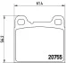 Тормозные колодки дисковые BREMBO P86 002 (фото 1)