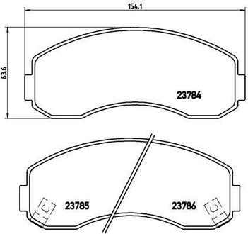 Тормозные колодки дисковые BREMBO P99 003 (фото 1)