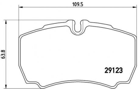 Комплект тормозных колодок, дисковый тормоз BREMBO PA6023