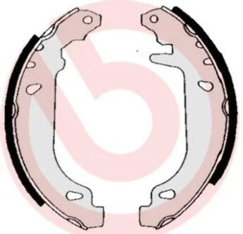 Гальмiвнi колодки барабаннi BREMBO S 68 520
