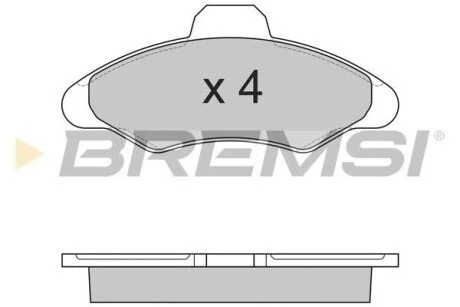 Тормозные колодки перед. Ford Escort/Fiesta 90-02 BREMSI BP2462
