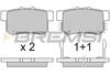 Тормозные колодки зад. Civic 98-01/CR-V 01-06 (Akebono) (47,5x89x14,5) BREMSI BP2750