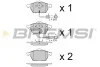 Гальмівні колодки перед. Passat B5/Audi A4/A6 00-05 (з датчиком) BP2816