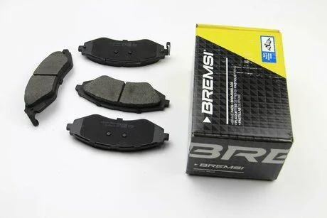 Гальмівні колодки перед. Daewoo Nubira/Chevrolet Epica 97- (Akebono) (143x51,5x16,8) BREMSI BP2834 (фото 1)