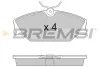 Тормозные колодки перед. Laguna I/Megane I 95-03 (TRW) BREMSI BP2874