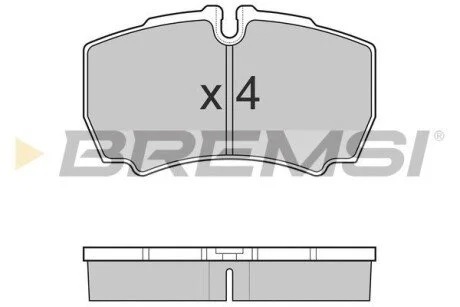Гальмівні колодки зад. Daily 99- (без спарки) BREMSI BP3025