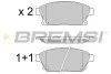 Тормозные колодки перед. Astra J/Zarifa/Chevrolet Cruze 09- BREMSI BP3405 (фото 1)