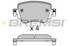 Тормозные колодки зад. Octavia III/Sharan/Audi Q3 12- (TRW) BREMSI BP3623 (фото 1)