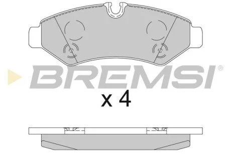 Гальмівні колодки зад. MB Sprinter (W907) 18- (Brembo) BREMSI BP3848