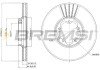 Гальмівний диск перед. Transit V-184 (FWD) (276X24,5) CD7113V