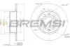 Гальмівний диск зад. Caddy III/Octavia/Golf V/VI 04- (255x10) BREMSI CD7224S (фото 1)