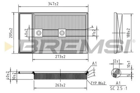 Автозапчасть BREMSI FA0549