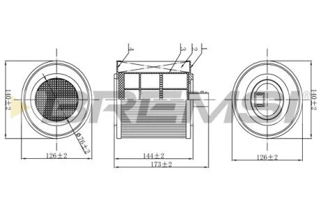 Фільтр повітряний Opel Astra K 1.4 14- BREMSI FA0624