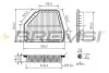 Фільтр повітряний Opel Antara/Chevrolet Captiva 2.0D/2.4LPG/3.2V6 06- BREMSI FA1038 (фото 1)