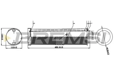 Фильтр воздушный MB E-class (W211) 2.2CDI 02-11 (OM646) BREMSI FA1056