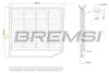 Фильтр воздушный (274x307x23) Suzuki SX4 (JY) Vitara (LY) 1.4 T 15- BREMSI FA1075 (фото 1)