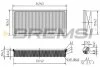 Фільтр повітряний Land Rover Range Rover 3.0-5.0TD 12- BREMSI FA1084 (фото 1)