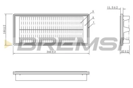 Фильтр воздушный Mazda MX-5 1.5/2.0 15- BREMSI FA1087