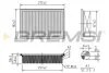 Фильтр воздушный (275x184x57.3) Land Rover Freelander 2 2.2 SD4/TD4 / 3.2 06-14 BREMSI FA1134 (фото 1)